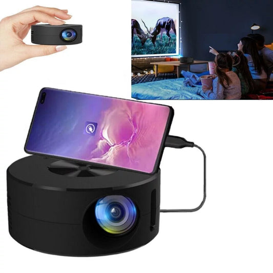 Portable HD LED Mini Black Projector