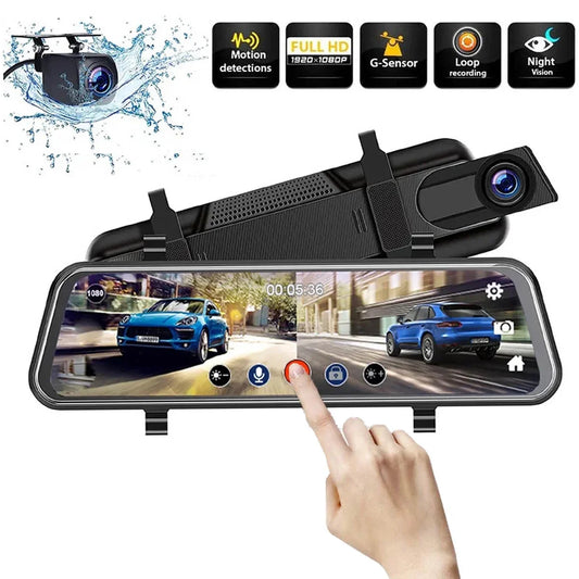 10" 1080P Mirror Dash Cam